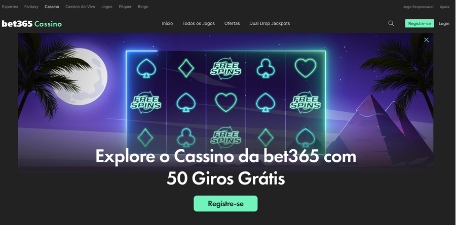Bonus de boas vindas Bet365 Cassino Brasil