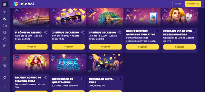 Ofertas e promoções do Lalabet Casino Brasil
